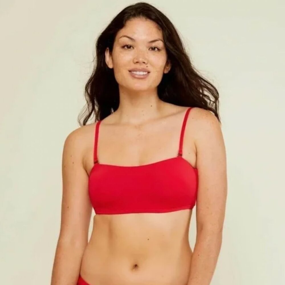 Andie The Rio Top in Cherry Red (Size M)